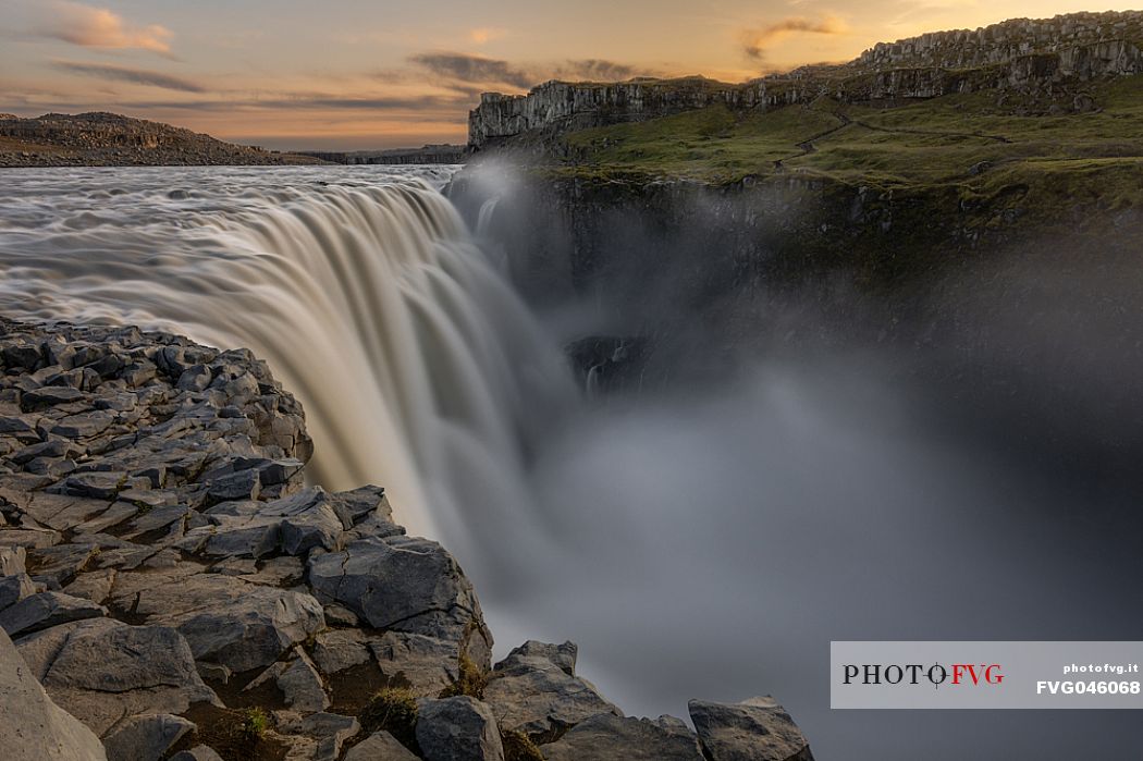 Dettifoss at the Jkuls  Fjllum river seen from East Side, Vatnajkull National Park, Iceland, Europe